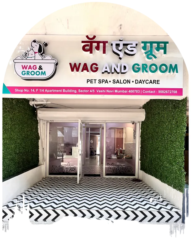 The Wag & Groom shop front in Sector 4, Vashi